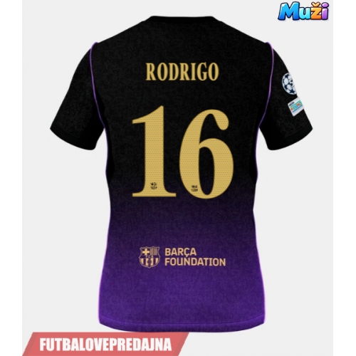 Lacne Muži Futbalové dres Barcelona Rodri Hernandez #16 2026-27 Krátky Rukáv - Preč